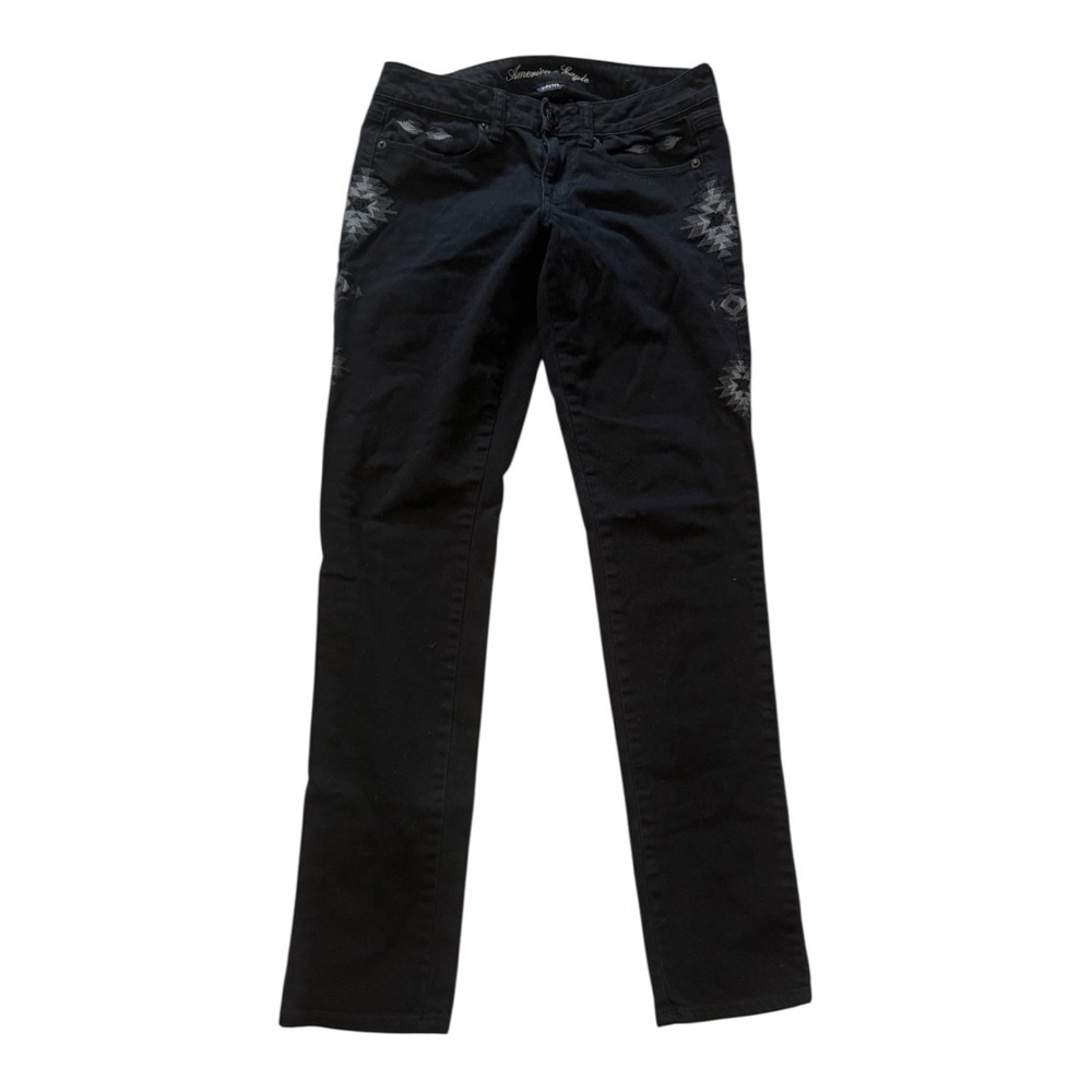 American Eagle Outfitters Black Straight Leg Jeans